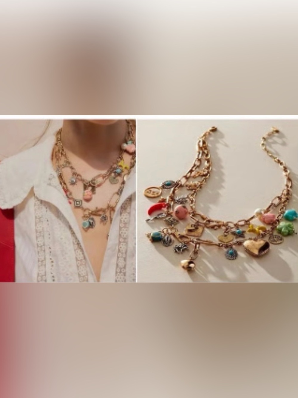 Free People Maxamillion Heart Charm Necklace - Picture 2 of 6